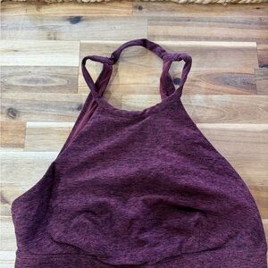 ALO Yoga Maroon Halter Bra
